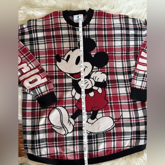 Mickey Mouse Disney World Plaid Spirit Jersey Sweater Christmas Medium‎ - Picture 4 of 12